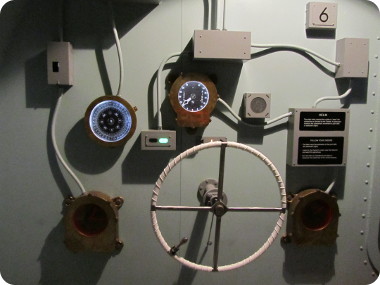 National WW2 museum, submarine helm station exhibit