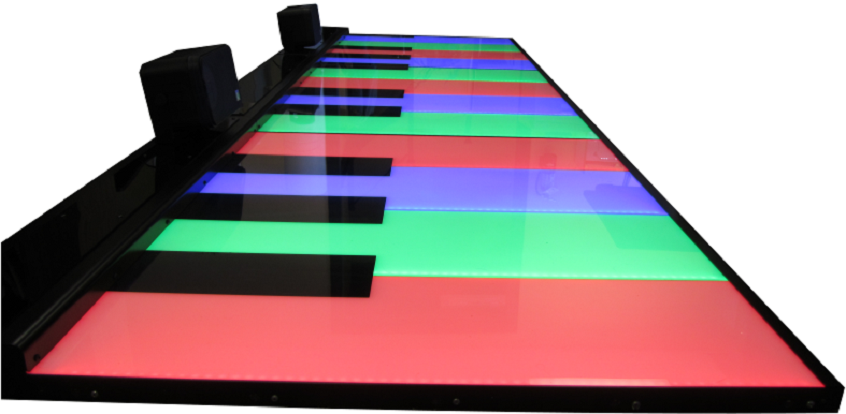 LED piano floor
