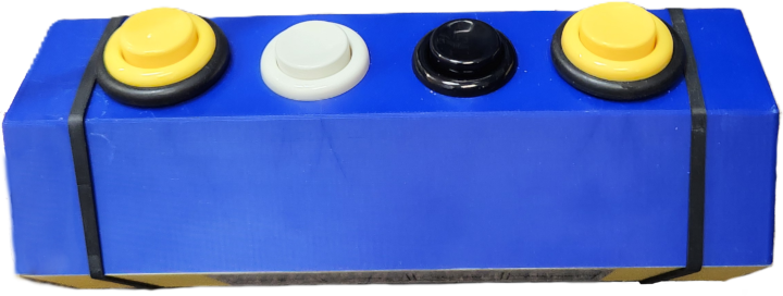 Picture of a model airplane with pitch, yaw, and roll controls in the foreground.