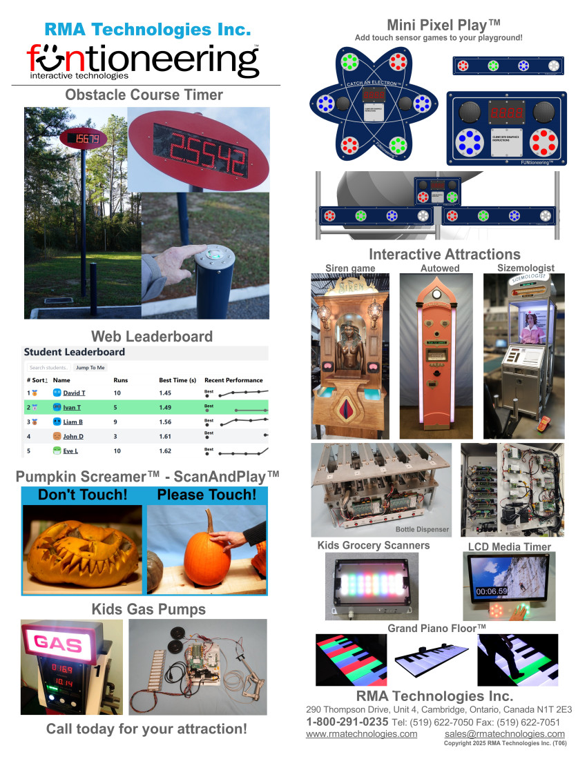 T6 FUNtioneering - Interactive play area electronics and themed attractions